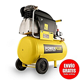 PowerPlus Compresor POWX1735 (1.500 W, Presión máx.: 8 bar, 24 l, Lubricación: Lubricado con aceite)