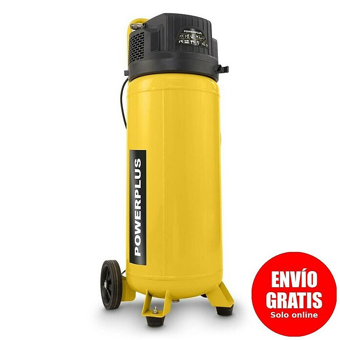 PowerPlus Compresor POWX17500 (1.500 W, Presión máx.: 10 bar, 50 l, Lubricación: Sin) | BAUHAUS
