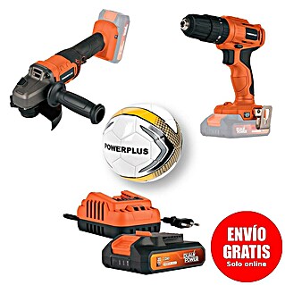 PowerPlus Juego de máquinas POWDPO5000 (20 V, 1 batería, 2 Ah, 4 pzs.)