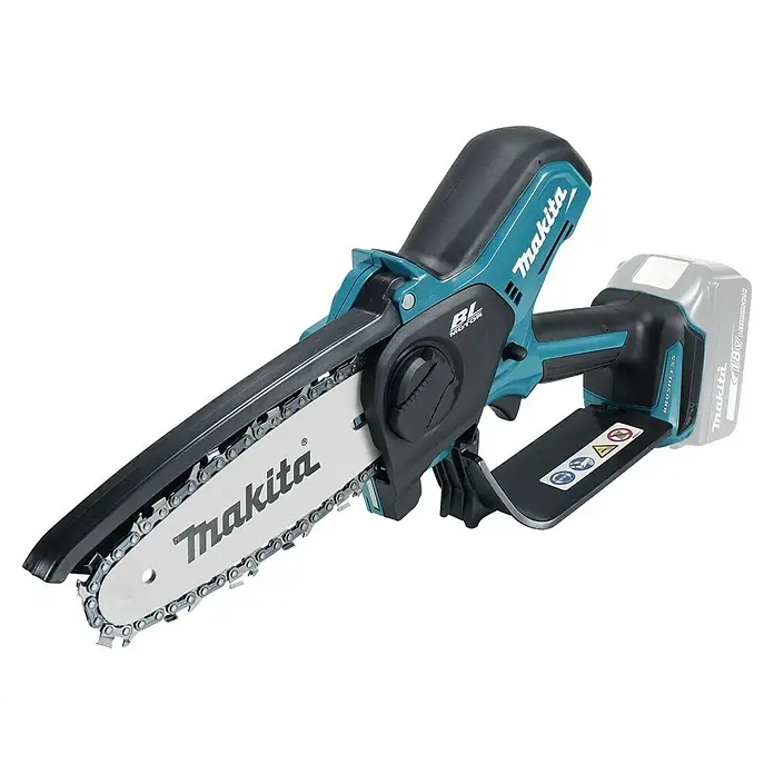 Makita LXT 18V Akku-Astsäge DUC150Z - 18 V, Li-Ionen, Ohne Akku, Schwertlänge: 15 cm - Akkubetriebene Makita Kettensäge mit BL Motor für effizientes Schneiden im Garten und Landschaftsbau.