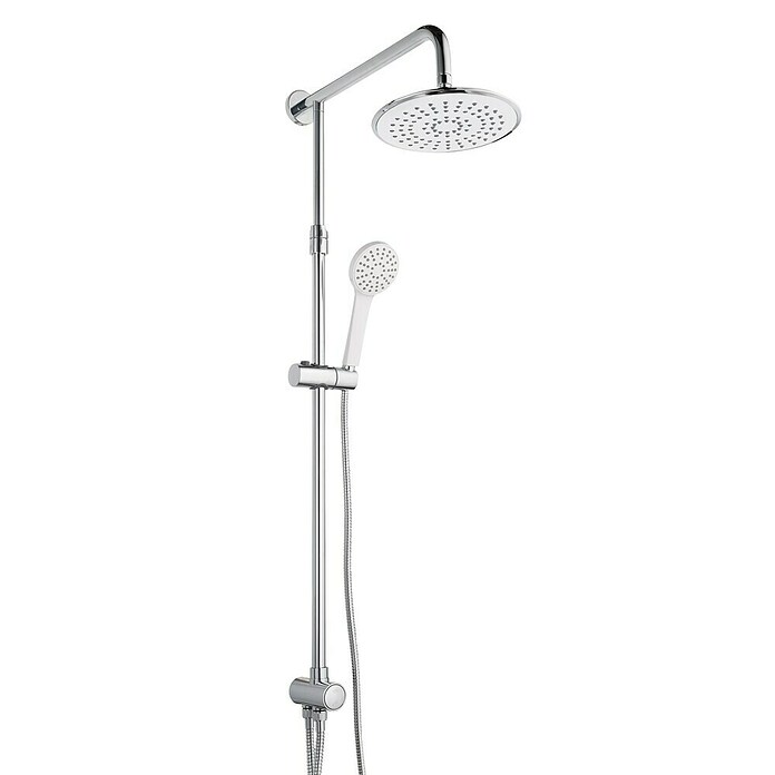 Mixomat Hoofddoucheset Lech (Met omzetter, In hoogte verstelbaar: 85 - 110 cm, Verchroomd)