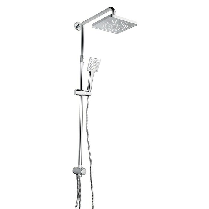 Mixomat Hoofddoucheset Laksfors (Met omzetter, In hoogte verstelbaar: 85 - 110 cm, Verchroomd)