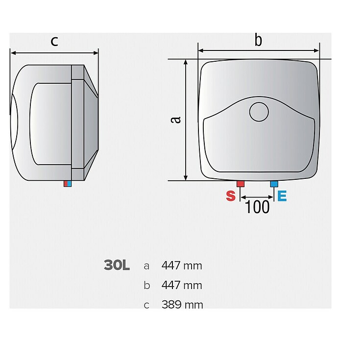 Ariston Termo eléctrico Blu Evo RS (30 l, 1.500 W) | BAUHAUS