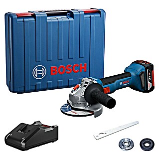 Bosch Professional Akumulatorski kotni brusilnik GWS 18 V - 8 (18 V, 4 Ah, Premer diska: 125 mm)