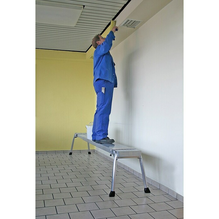 Krause Stabilo Mobiel werkplatform aluminium telescopische plank (Belastbaarheid: 200 kg, In lengte verstelbaar: 1,75 m - 3,5 m) | BAUHAUS