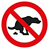 Pickup Señal de prohibición (Diámetro: 30 cm, Sin perro para el perro)