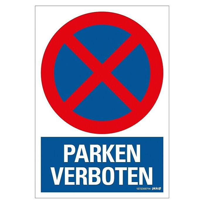 Pickup Verbotsschild (Motiv: Parken verboten, L x B: 23 x 33 cm)