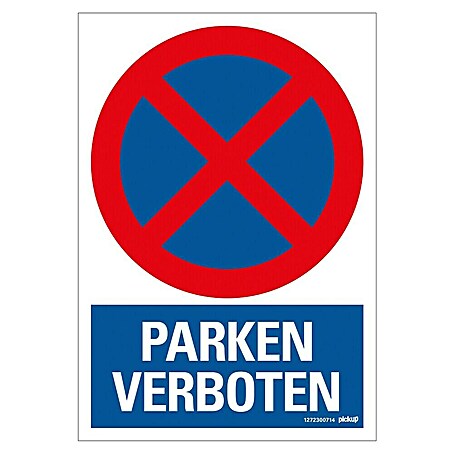 Pickup Verbotsschild (Motiv: Parken verboten, L x B: 23 x 33 cm)