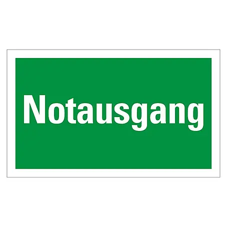 Pickup  Fluchtwegschild