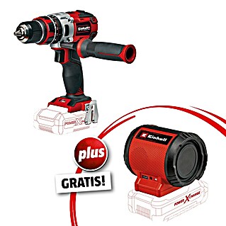 Einhell Power X-Change 18V Akku-Schlagbohrschrauber TE-CD 18 Li-i Brushless-Solo Professional + Bluetooth-Lautsprecher GRATIS (18 V, Ohne Akku, 60 Nm)