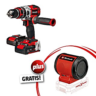 Einhell Power X-Change 18V Akku-Schlagbohrschrauber TE-CD 18 Li-i BL Professional + Bluetooth-Lautsprecher GRATIS (18 V, 2 Akkus, 60 Nm)