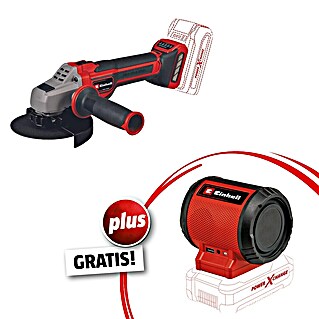 Einhell Akku-Winkelschleifer TP-AG 18/125 CE Q Li-Solo Professional + Bluetooth-Lautsprecher GRATIS (18 V, Ohne Akku, Durchmesser Scheibe: 125 mm)