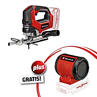 Einhell Power X-Change 18V Akku-Pendelhubstichsäge TP-JS 18/135 Li BL - Solo Professional + Bluetooth-Lautsprecher GRATIS (18 V, Ohne Akku, 0 /min - 3 500 /min)