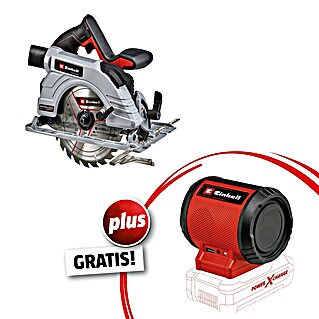 Einhell Power X-Change 18V Akku-Handkreissäge TE-CS 18/190 Li Bl-Solo Professional + Bluetooth-Lautsprecher GRATIS (18 V, Ohne Akku, Leerlaufdrehzahl: 0 U/min - 3 800 U/min)