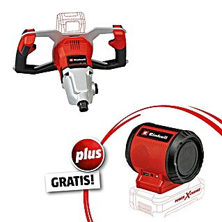 Einhell Power X-Change 18V Farb- & Mörtelrührer TP-MX 18-2 Li BL Solo Professional + Bluetooth-Lautsprecher GRATIS (Ohne Akku, Durchmesser Rührer: 120 mm, M 14)