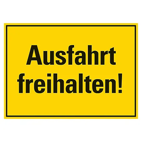 Pickup  Hinweisschild