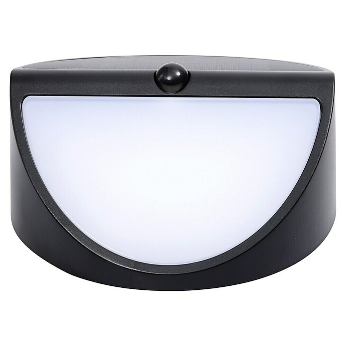 Lavida Solar-Außenwandleuchte (5 W, L x B x H: 9,7 x 20 x 20 cm, Schwarz, IP54, 500 lm) | BAUHAUS
