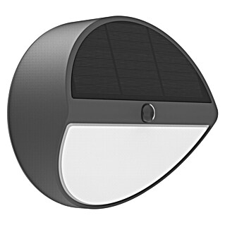 Lavida LED-Solar-Außenwandleuchte (9,7 cm, Bewegungsmelder, 5 W, Kunststoff, Kunststoff, Neutralweiß, Schwarz)