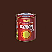 Oxiron Esmalte para metal (Tabaco, 750 ml, Brillante, Base disolvente)