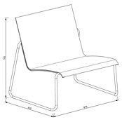 Sunfun Sarah Loungesessel (Breite: 87 cm, Textilen)