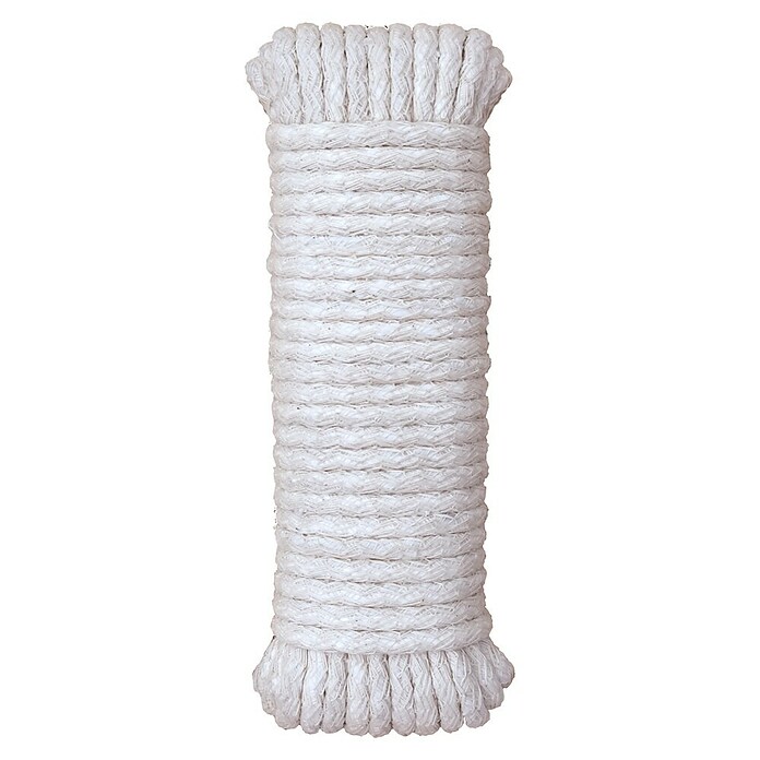 Cuerda (Ø x L: 5 mm x 10 m, Algodón, Blanco) | BAUHAUS