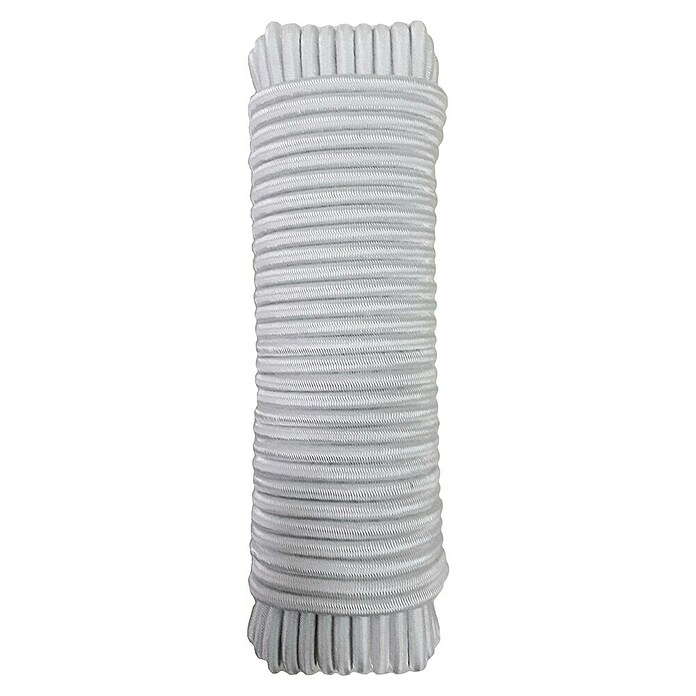 Cordón elástico madeja (Ø x L: 6 mm x 25 m, Blanco) | BAUHAUS