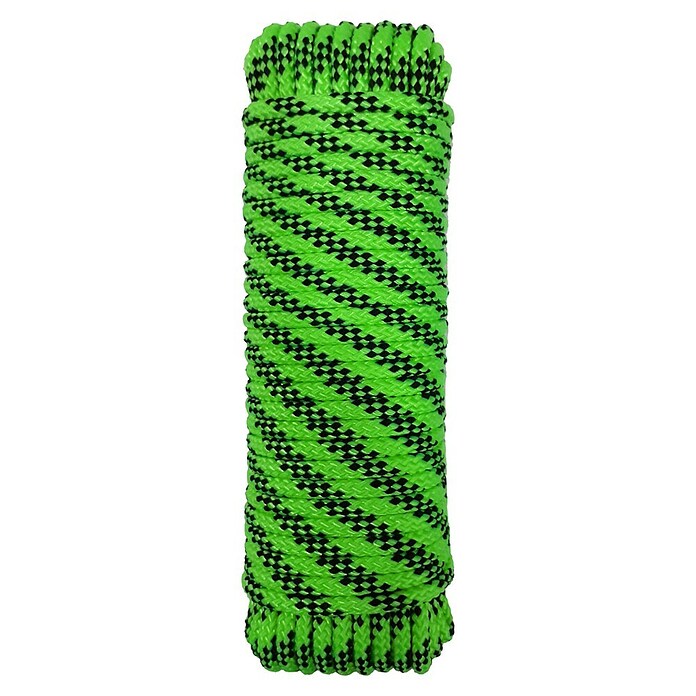 Cabo de amarre (Ø x L: 6 mm x 25 m, Verde/Negro) | BAUHAUS