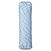 Cordel (Ø x L: 5 mm x 10 m, Blanco/Azul, Poliéster) | BAUHAUS