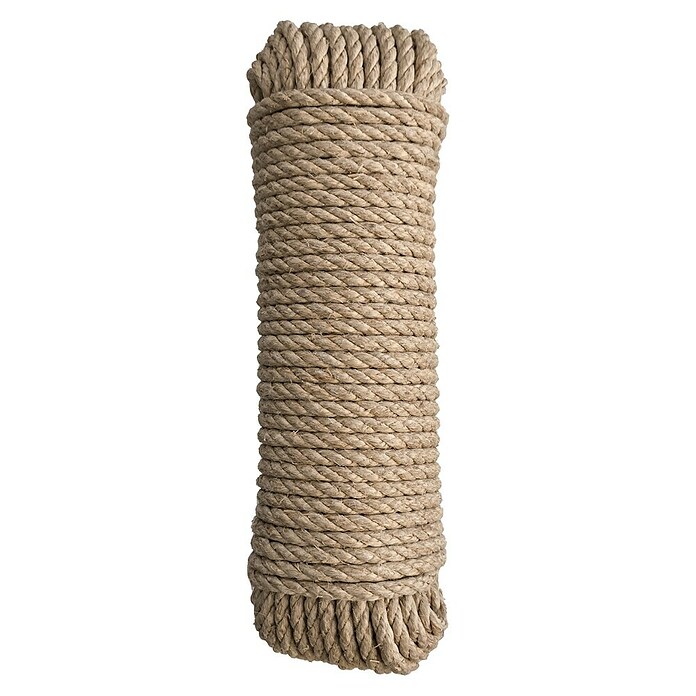 Cuerda de cáñamo (Ø x L: 6 mm x 25 m, Fibra natural) | BAUHAUS