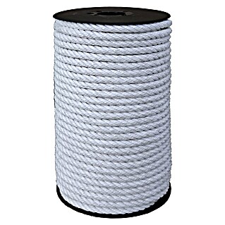Cordel (Ø x L: 8 mm x 25 m, Blanco)
