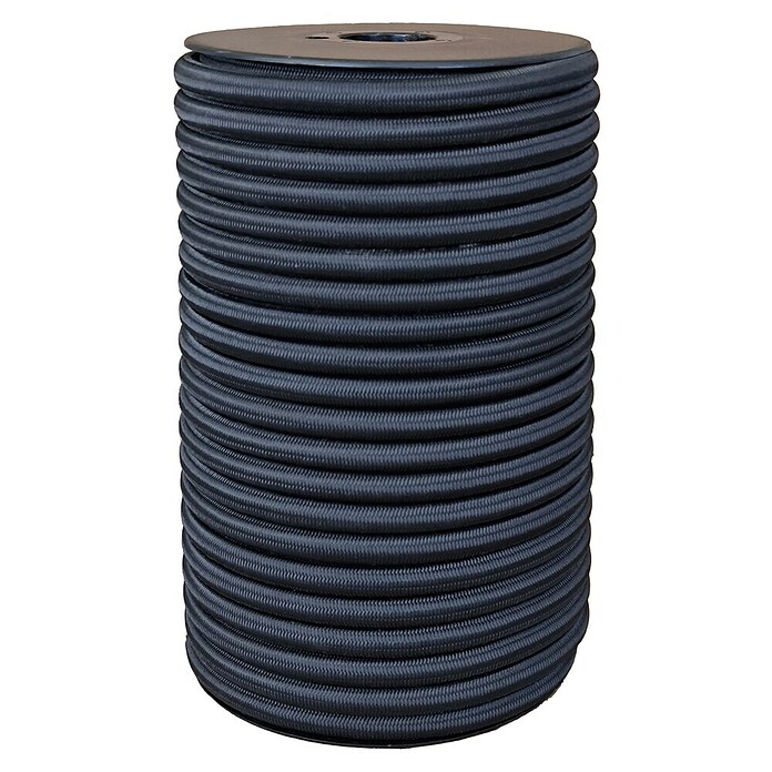 Cordón elástico bobina (Ø x L: 8 mm x 25 m, Negro) | BAUHAUS