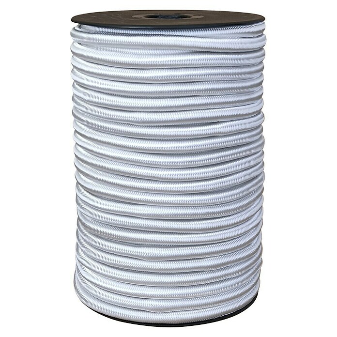 Cordón elástico bobina (Ø x L: 8 mm x 25 m, Blanco) | BAUHAUS