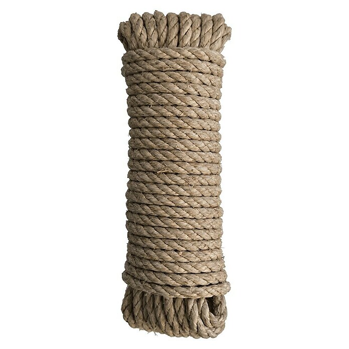 Cuerda de cáñamo (Ø x L: 6 mm x 10 m, Fibra natural) | BAUHAUS