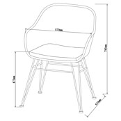 Sunfun Maja Gartensessel (PE-Geflecht, Braun-Grau, B x T x H: 75,5 x 56 x 105 cm) | BAUHAUS