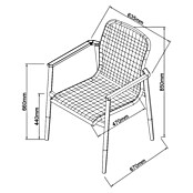 Sunfun Solo Gartensessel Rope (B x T x H: 67 x 63 x 85 cm, Light-Greige, Stapelbar) | BAUHAUS