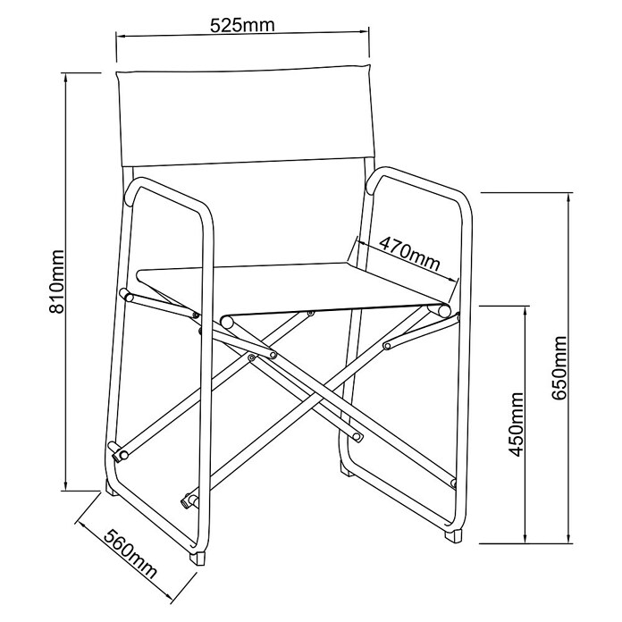 Sunfun Sarah Gartenstuhl (Aluminium, Textil, Klappbar, Light-Greige, B x T x H: 56 x 52,5 x 81 cm) | BAUHAUS