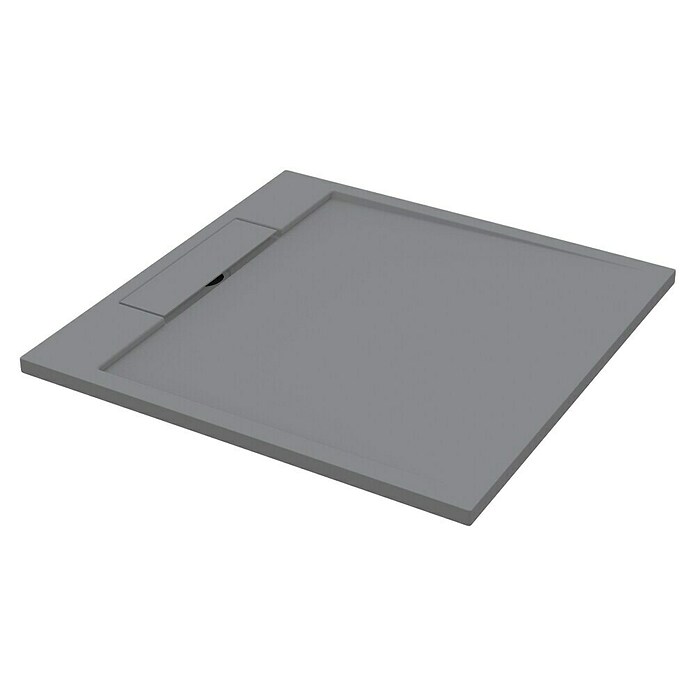 Best Design Douchebak Decent Lava grijs (l x b: 90 x 90 cm, Lava Grijs, Solid surface) | BAUHAUS