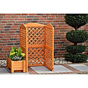 Promadino Mülltonnenbox Verkleidung Rex + Blumenkasten (Honigbraun, Geeignet für: 1 Mülltonne) | BAUHAUS