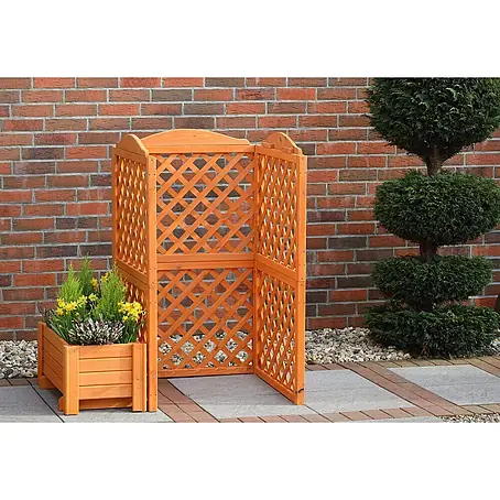 Promadino  Mülltonnenbox Verkleidung Rex + Blumenkasten