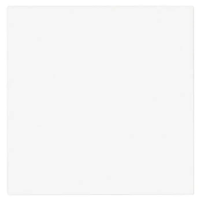 Panasonic Karre Plus 55 Universalwippe WDTR00011WH-EU1 - Reinweiß (ähnlich RAL 9010), Matt, Kunststoff, Unterputzmontage - Leere weiße Karte mit leicht abgerundeten Ecken.