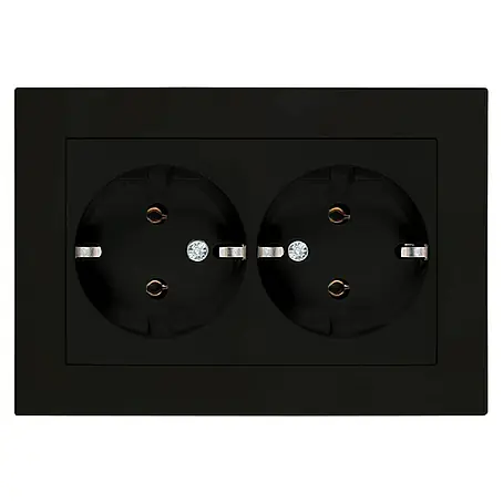 Panasonic Karre Plus 55 Doppelsteckdose WDTC12152EBE-EU1