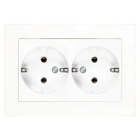 Panasonic Karre Plus 55 Doppelsteckdose WDTC12052WH-EU1