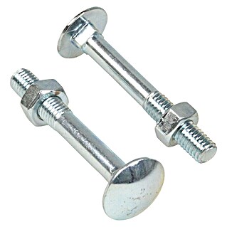 Profi Depot Schlossschraube mit Mutter (Länge: 120 mm, M 10, Stahl, 40 Stk.)