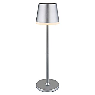 Globo Solar-tafellamp (Zilver, Warm wit, IP44, Ø x h: 11 x 41 cm)