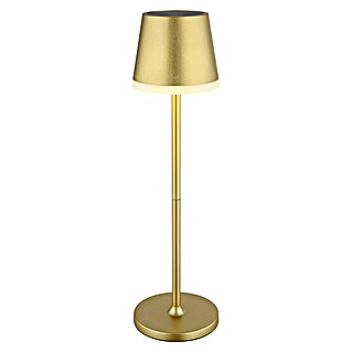 Globo Solar-tafellamp (Goud, Warm wit, IP44, Ø x h: 11 x 41 cm)