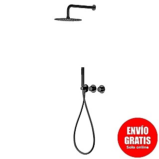 Imex Sistema de ducha termostático Assen (Black gun metal)