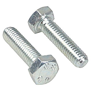 Profi Depot Sechskant-Gewindeschraube (Ø x L: 10 x 50 mm, 30 Stk., Verzinkt, Sechskantkopf, Vollgewinde)