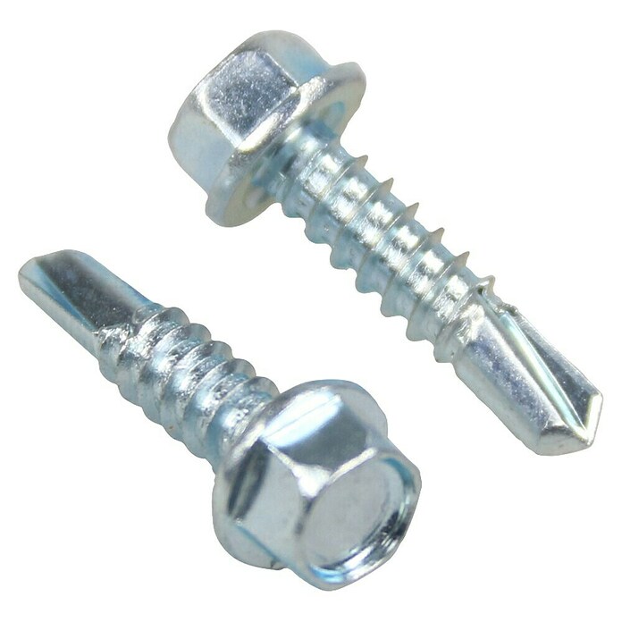 Profi Depot Sechskant-Blechbohrschraube VZ (Ø x L: 5,5 x 45 mm, Verzinkt, 100 Stk.)