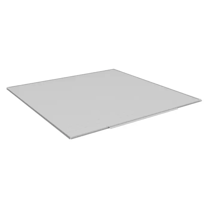 Gardol Bodenplatte Cubus & Style Midi - Passend für: Gardol Gerätehaus Cubus, Stahl - Graue Tischplatte mit schlichter Eleganz. Ideal für moderne Einrichtungen, robust und pflegeleicht, um Ihrem Raum einen stilvollen Touch zu verleihen.
