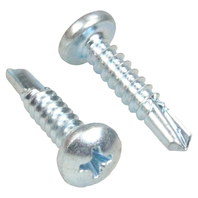 Profi Depot Tornillo perforador para chapa (Ø x L: 4,8 x 38 mm, Galvanizado, 100 uds.)